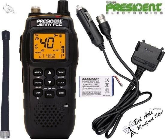 President Jerry 27MHz Portofoon (AM/FM) – Bel Arie!, Telecommunicatie, Portofoons en Walkie-talkies, Nieuw, Portofoon of Walkie-talkie