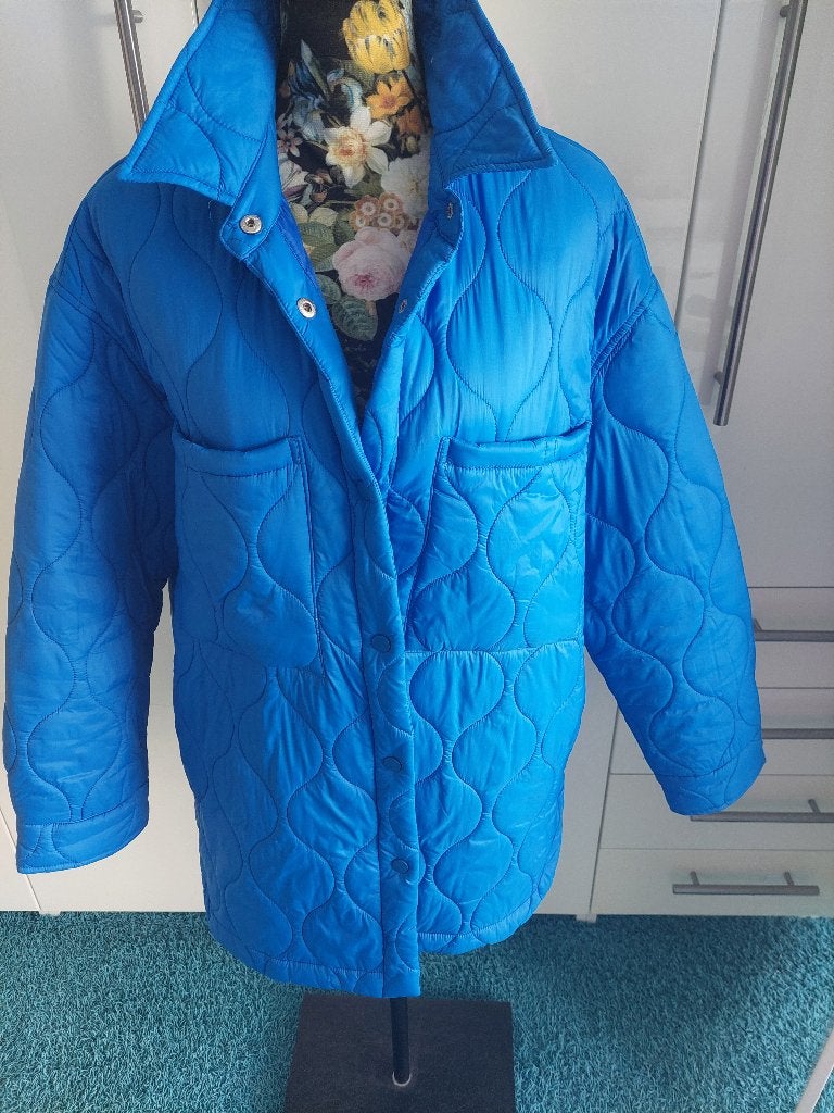 Sportief Blauw Jack maat 44, Ophalen of Verzenden, Zo goed als nieuw, Blauw, Jas of Mantel