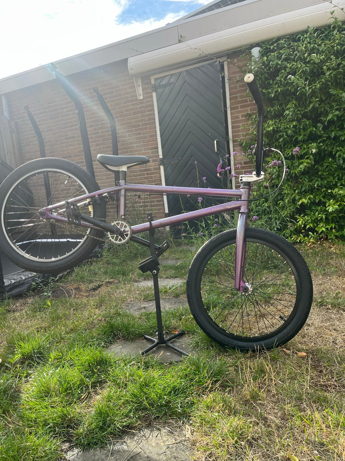 BMX fiets - Goede staat, paars/lila, Ophalen, Staal, Velgrem, 20 tot 24 inch