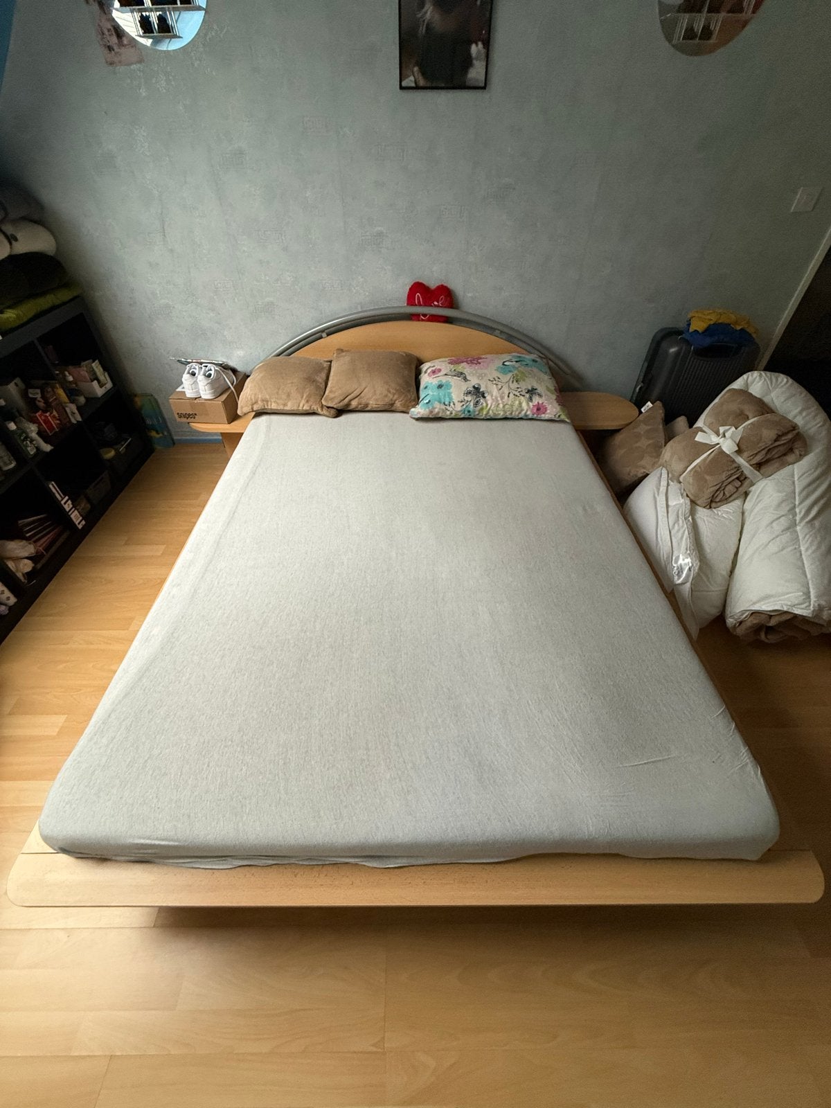 Tweepersoonsbed 160x200 cm, Huis en Inrichting, Slaapkamer | Bedden, Ophalen, Gebruikt, Tweepersoons, 200 cm
