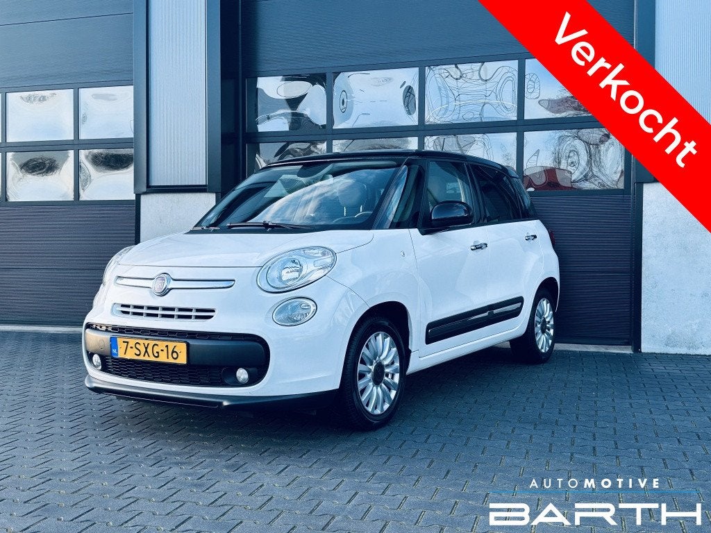 Fiat 500L 0.9 TwinAir | Vol optie | Pano | Stoel.V | Clima |, 21 km/l, Stof, Gebruikt, Wit