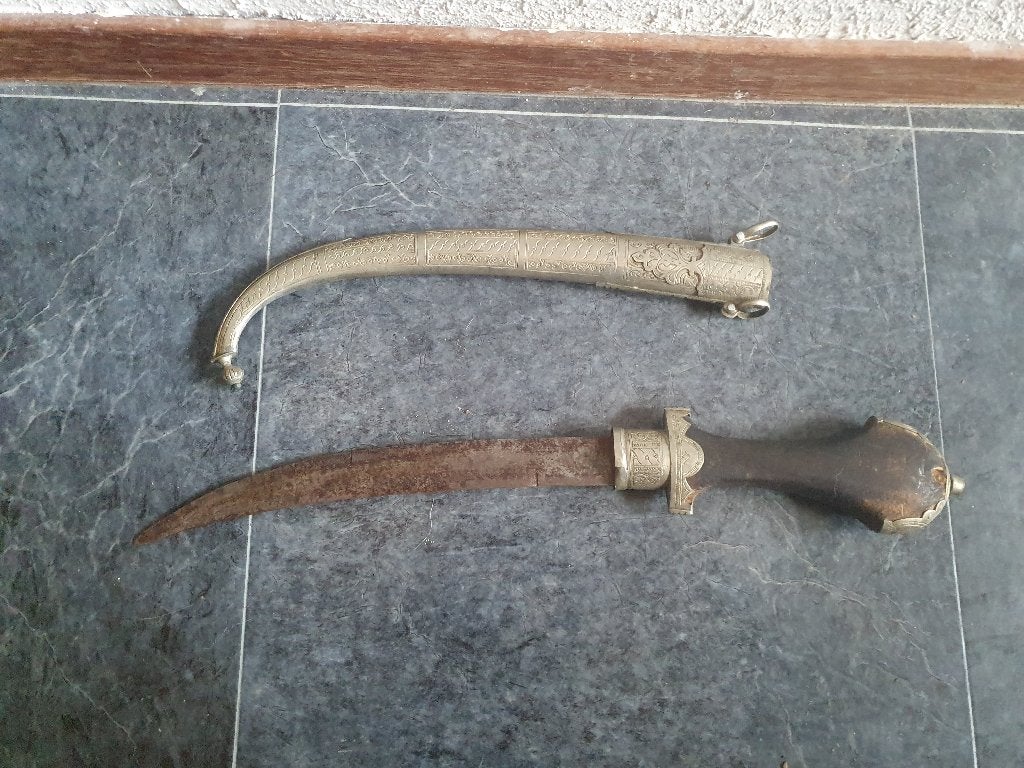vintage Jambiya dolk, Verzamelen, Militaria | Algemeen, Overige soorten, Mes of Dolk, Overige gebieden, Ophalen of Verzenden
