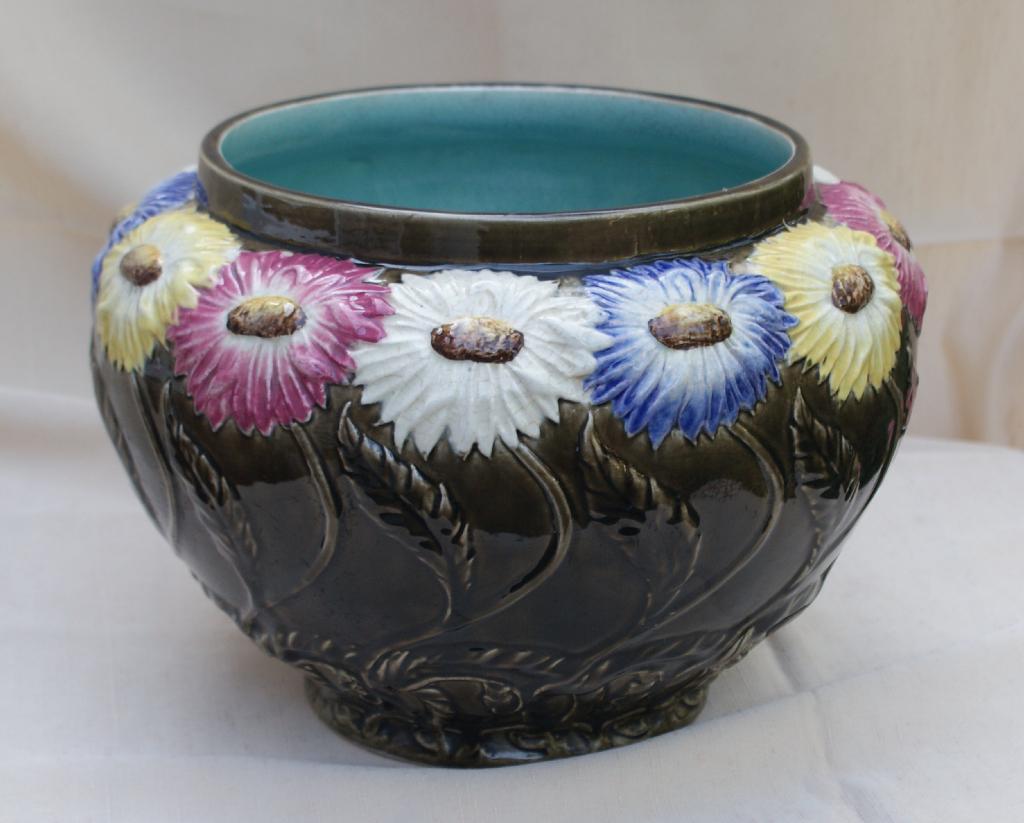 Art nouveau cache pot, Ophalen
