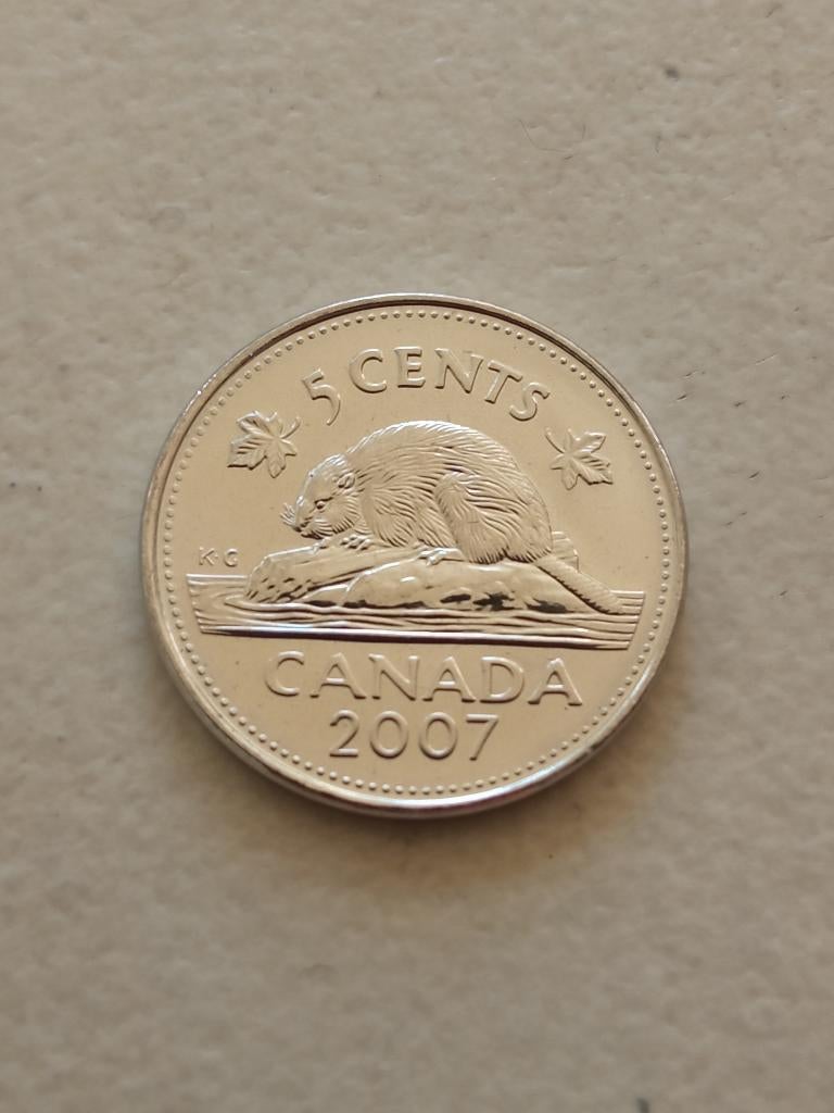Canada 5 cent 2007., Ophalen of Verzenden, Noord-Amerika, Losse munt