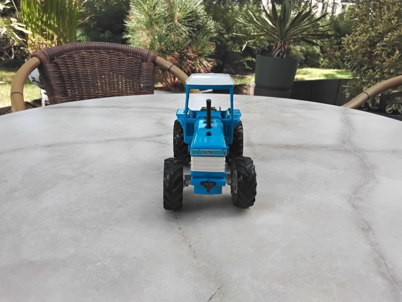 Ford TW-35 Tractor Model - Blauw/Wit, Ophalen of Verzenden, Zo goed als nieuw