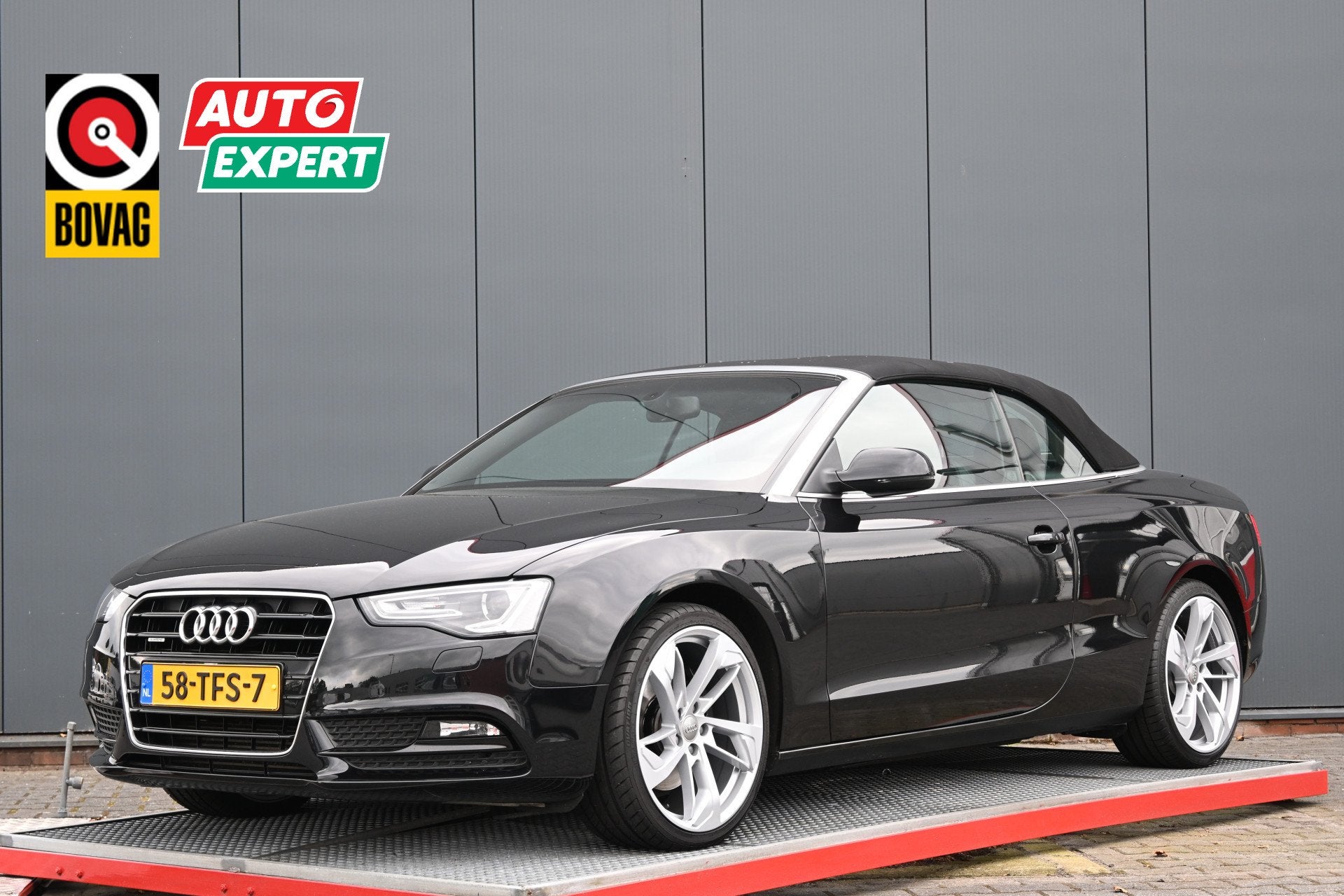 Audi A5 Cabriolet 2.0 TFSI quattro Pro Line leer nekverwarmi, Auto's, Automaat, Euro 5, Gebruikt, Zwart