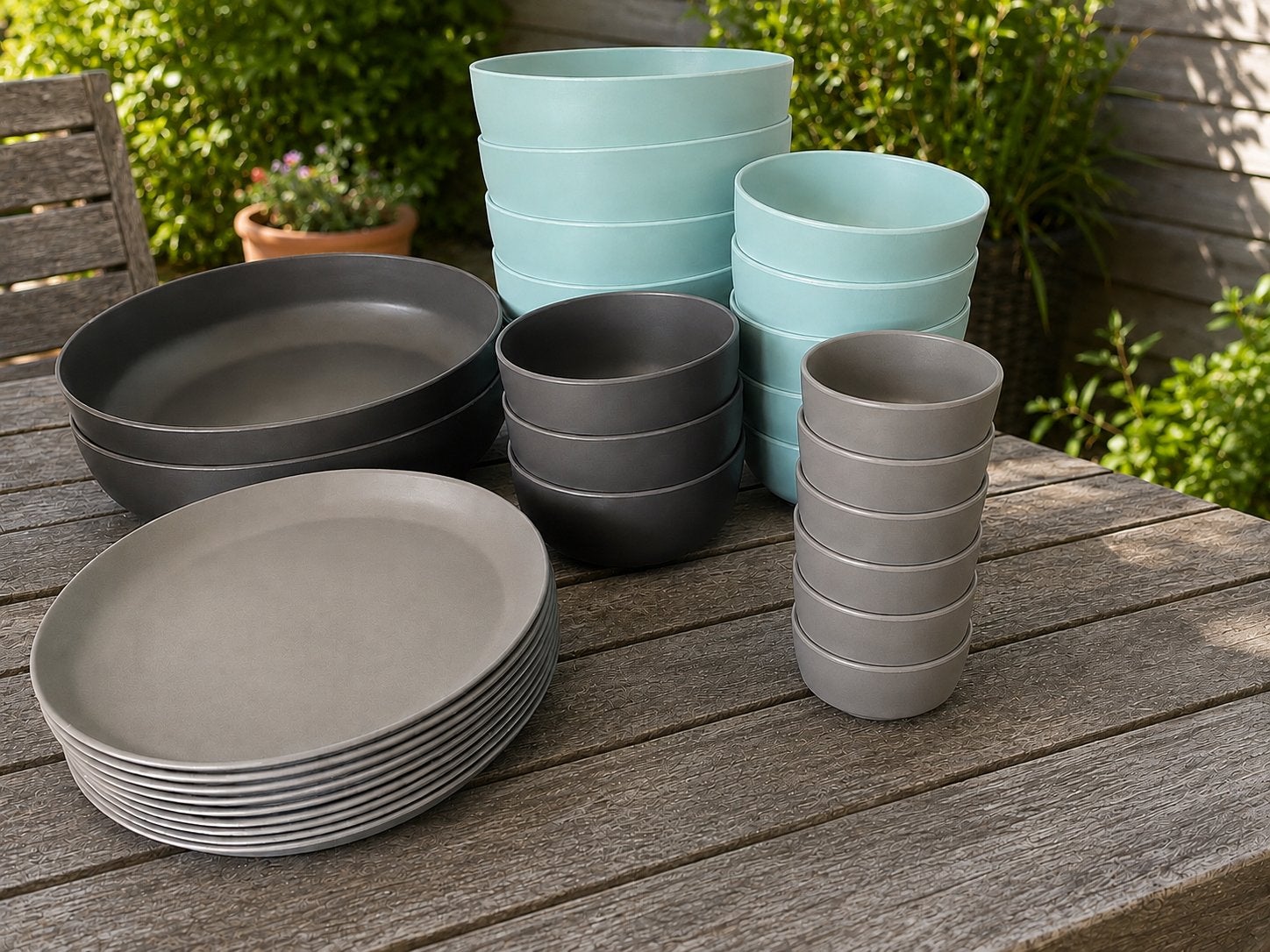 Royal VKB (buiten)servies, AH spaaractie, Kunststof, Ophalen of Verzenden, Zo goed als nieuw, Albert Heijn