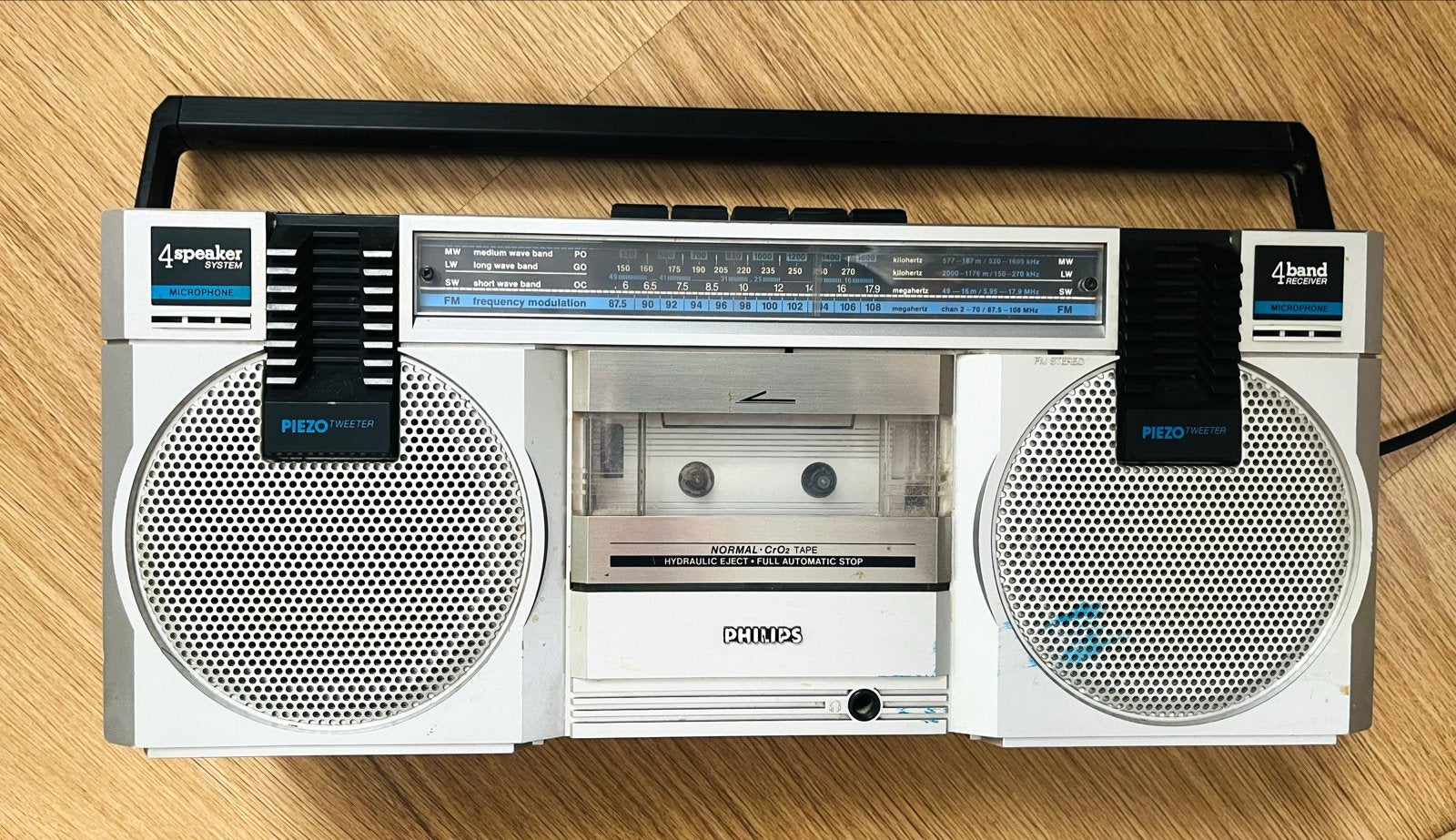 Philips Boombox met Cassettedeck en Radio, Ophalen of Verzenden, Gebruikt, Radio