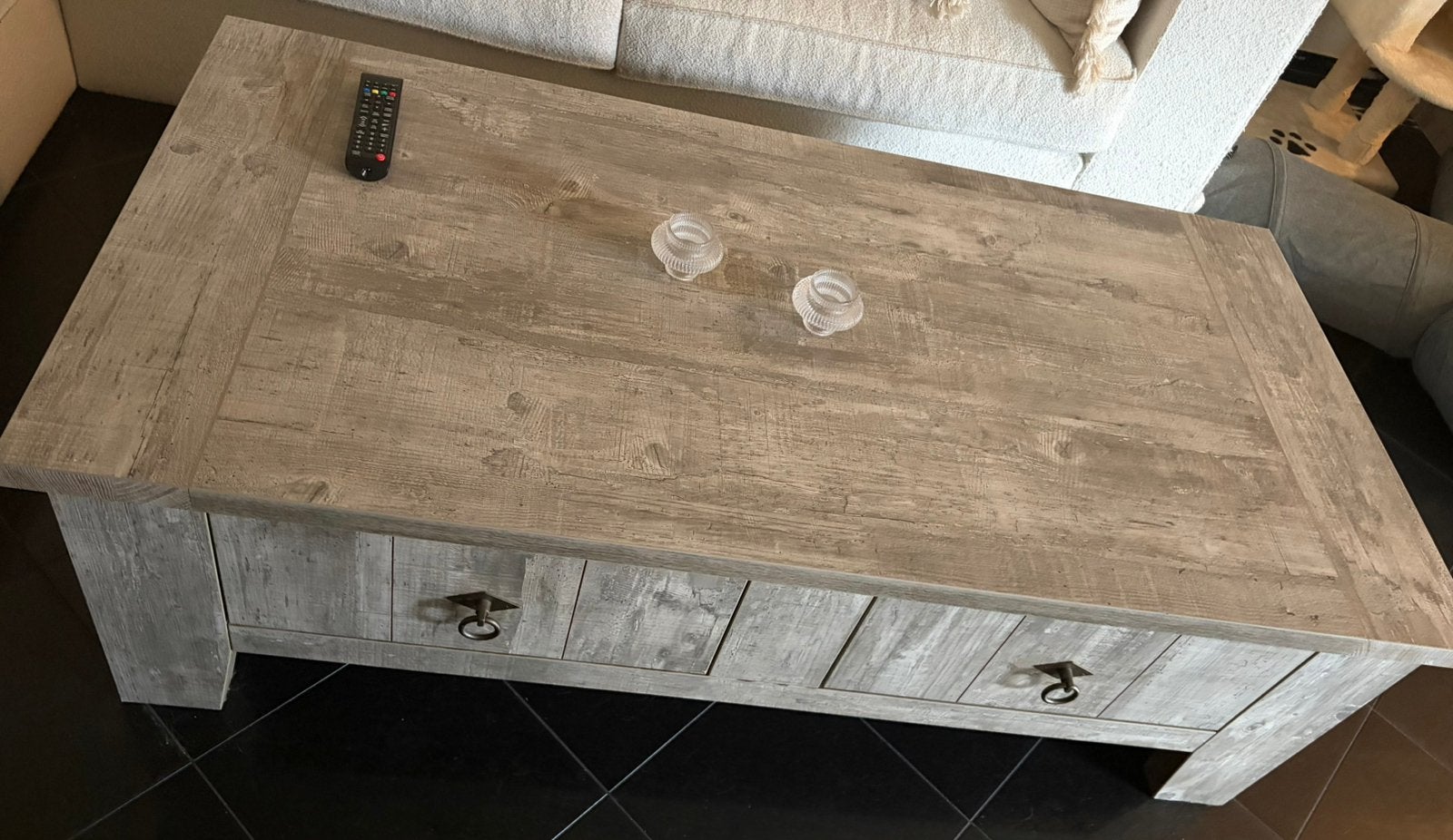 Salontafel, Huis en Inrichting, Tafels | Salontafels, Ophalen, 100 tot 150 cm, Zo goed als nieuw, 150 tot 200 cm