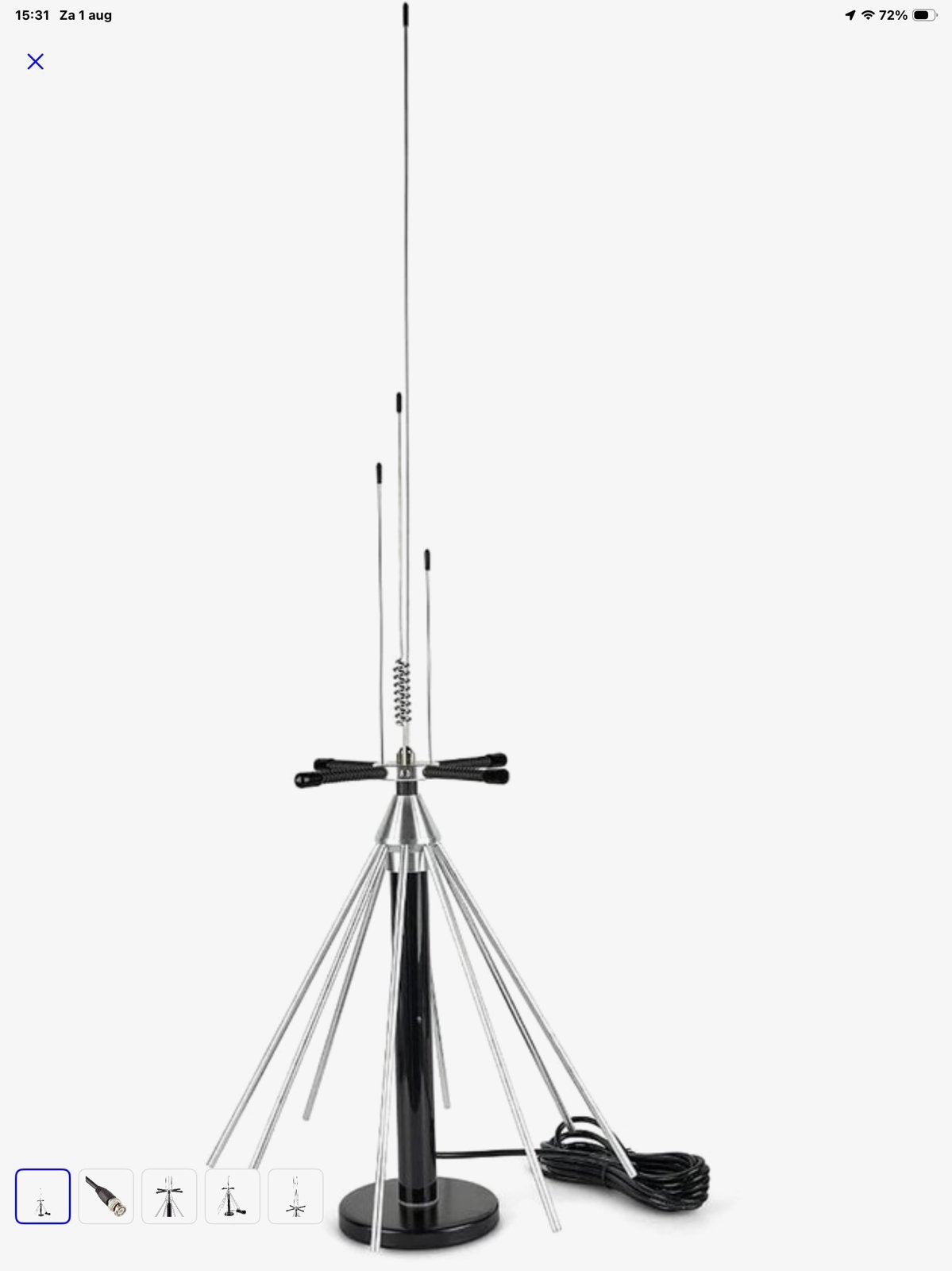Twee scanner antennes, Ophalen, Antenne