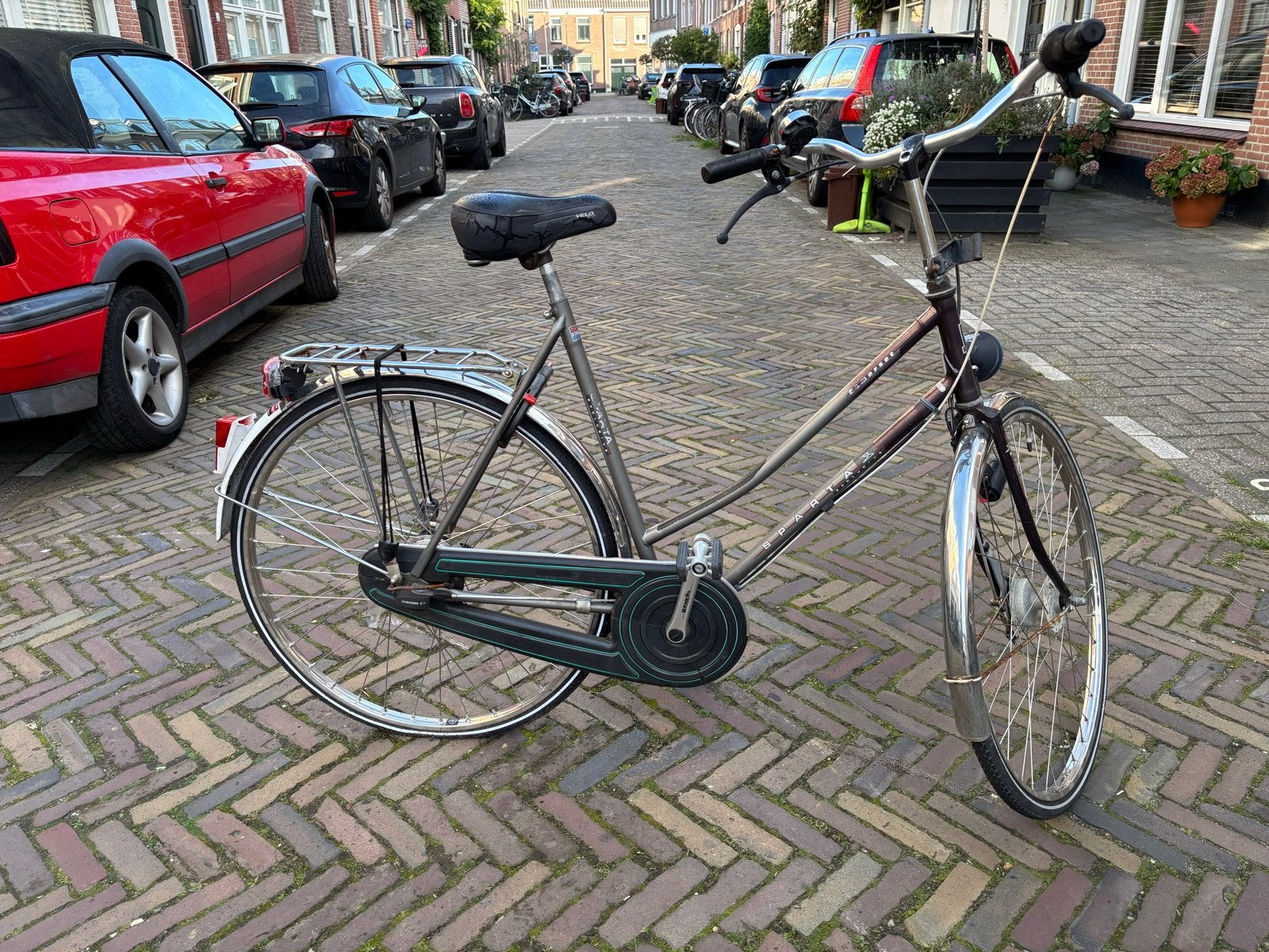 Sparta fiets met kapotte versnellingskabel (SRAM S7), Fietsen en Brommers, Ophalen, Gebruikt