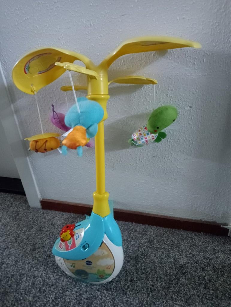 VTech Dieren Vriendjes Mobiel voor Babybox, Kinderen en Baby's, Speelgoed | Babyspeelgoed, Gebruikt, Mobiel, Met licht, Met geluid