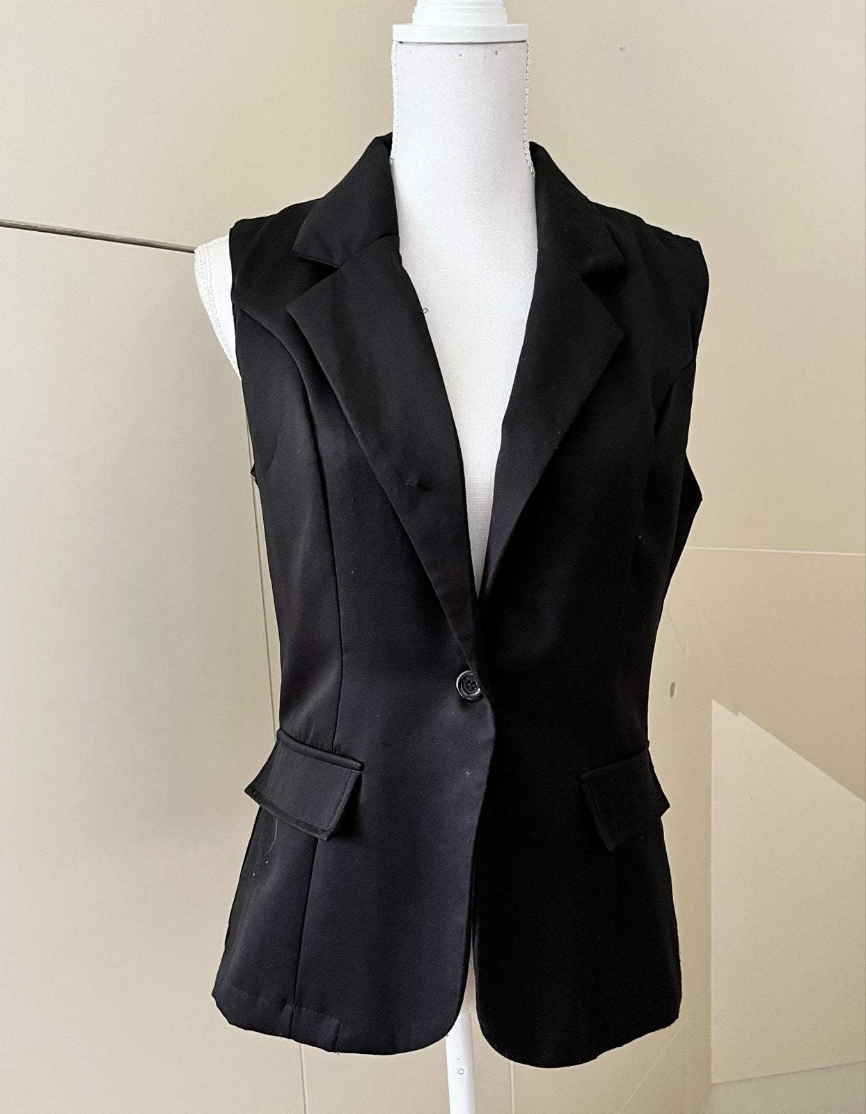 zwart Gilet Blazer en wit Zara Maat M en  Mantel, Kleding | Dames, Maat 38/40 (M), Beige, Ophalen of Verzenden, Jasje