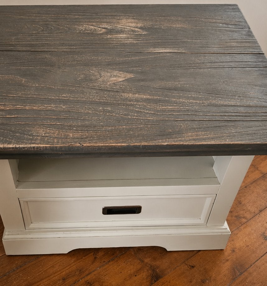 Bijzettafel Riverwoods rustic grey - de Bommel, Gebruikt, Vierkant, 55 tot 75 cm, Hout