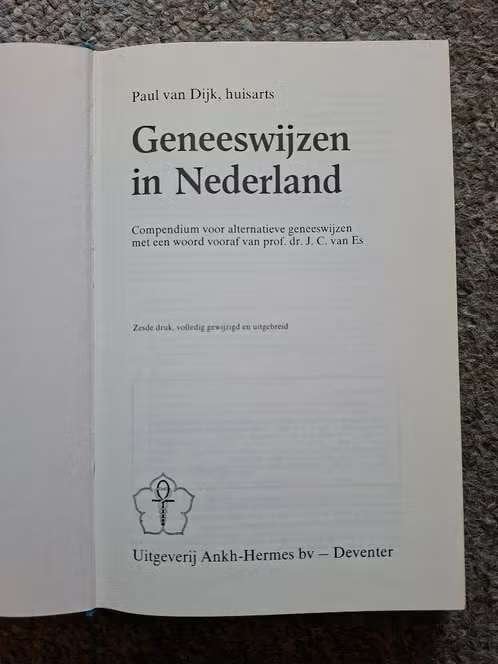 Geneeswijzen in Nederland, Gelezen, Verzenden, Paul van Dijk, Natuurwetenschap