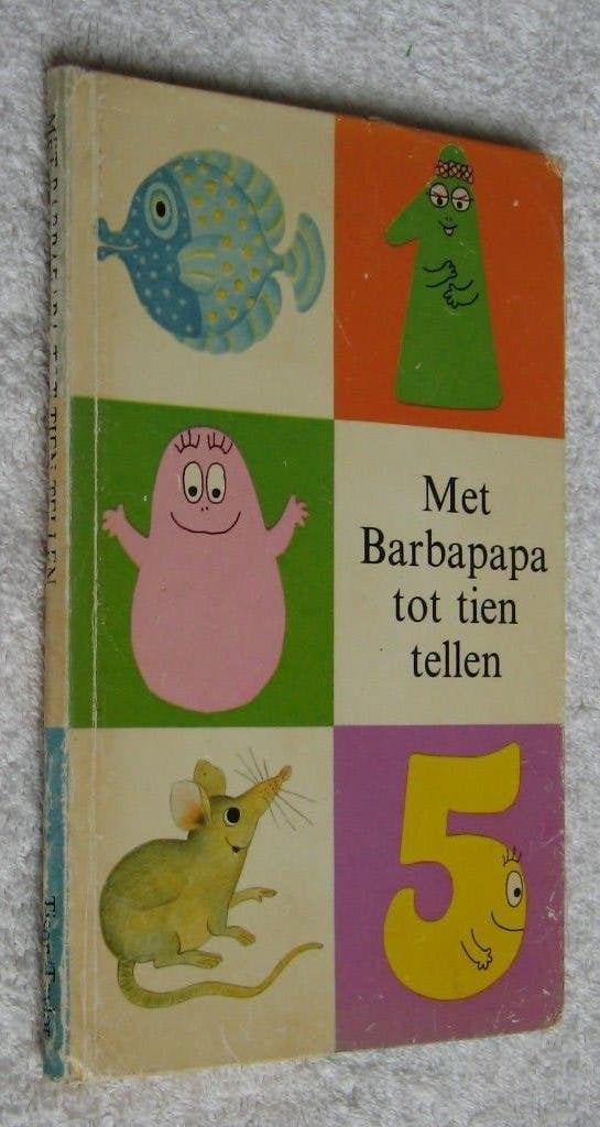 Met Barbapapa tot tien tellen + 16 knipsels - Annette Tison, Gelezen, Fictie algemeen, Ophalen of Verzenden, Voorleesboek