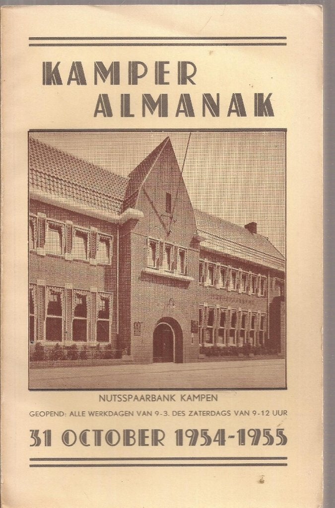 Kamper Almanak 31 October 1954-1955, Ophalen of Verzenden, Gelezen, Meerdere auteurs