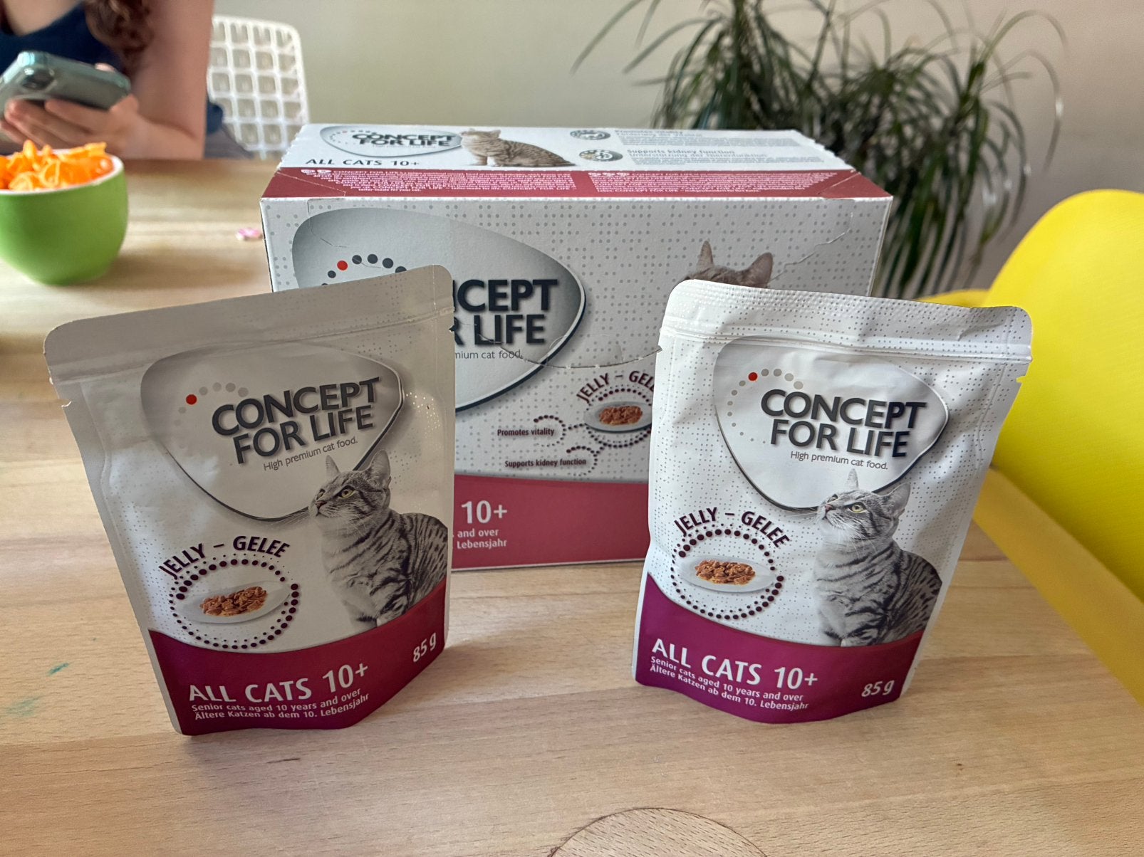 Concept for life all cats 10+ yellyzakjes 17 stuks, Dieren en Toebehoren, Dierenvoeding, Ophalen of Verzenden, Kat