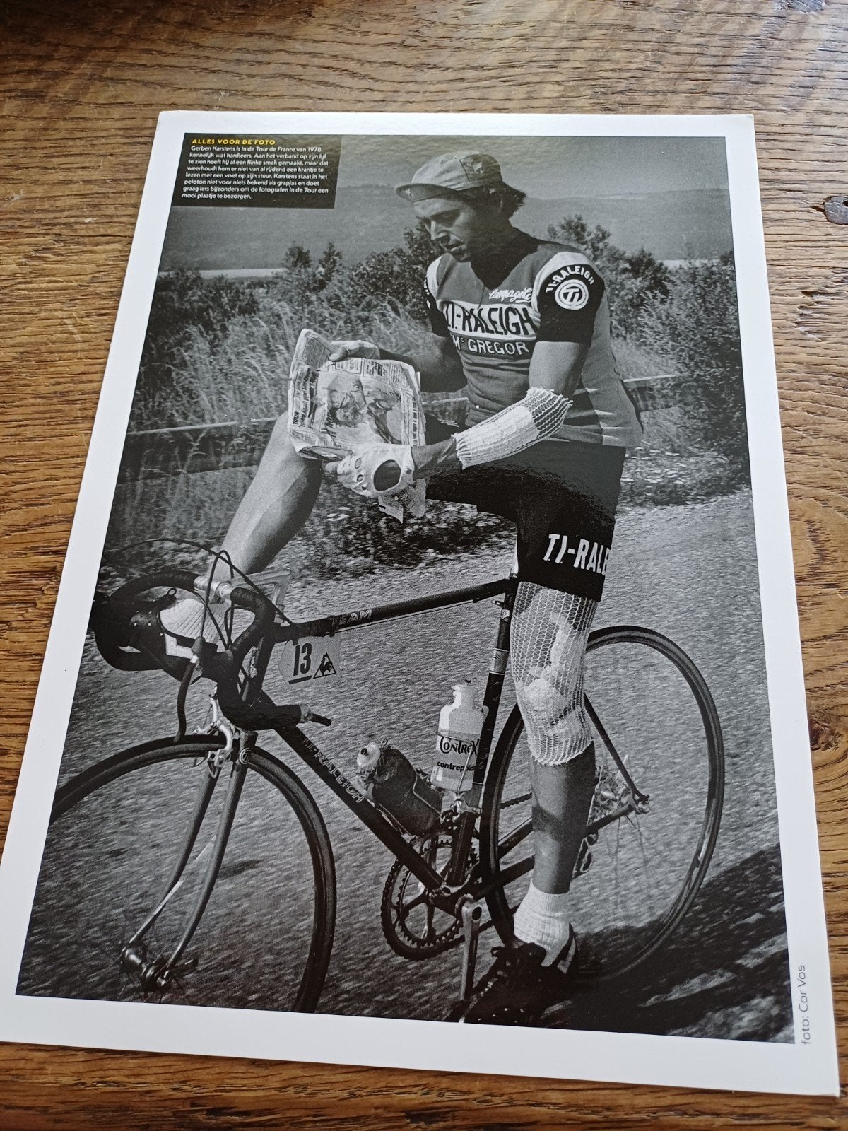 Foto Gerben Karstens in de Tour de France van 1978, Ophalen of Verzenden, 1960 tot 1980, Nieuw, Overige onderwerpen