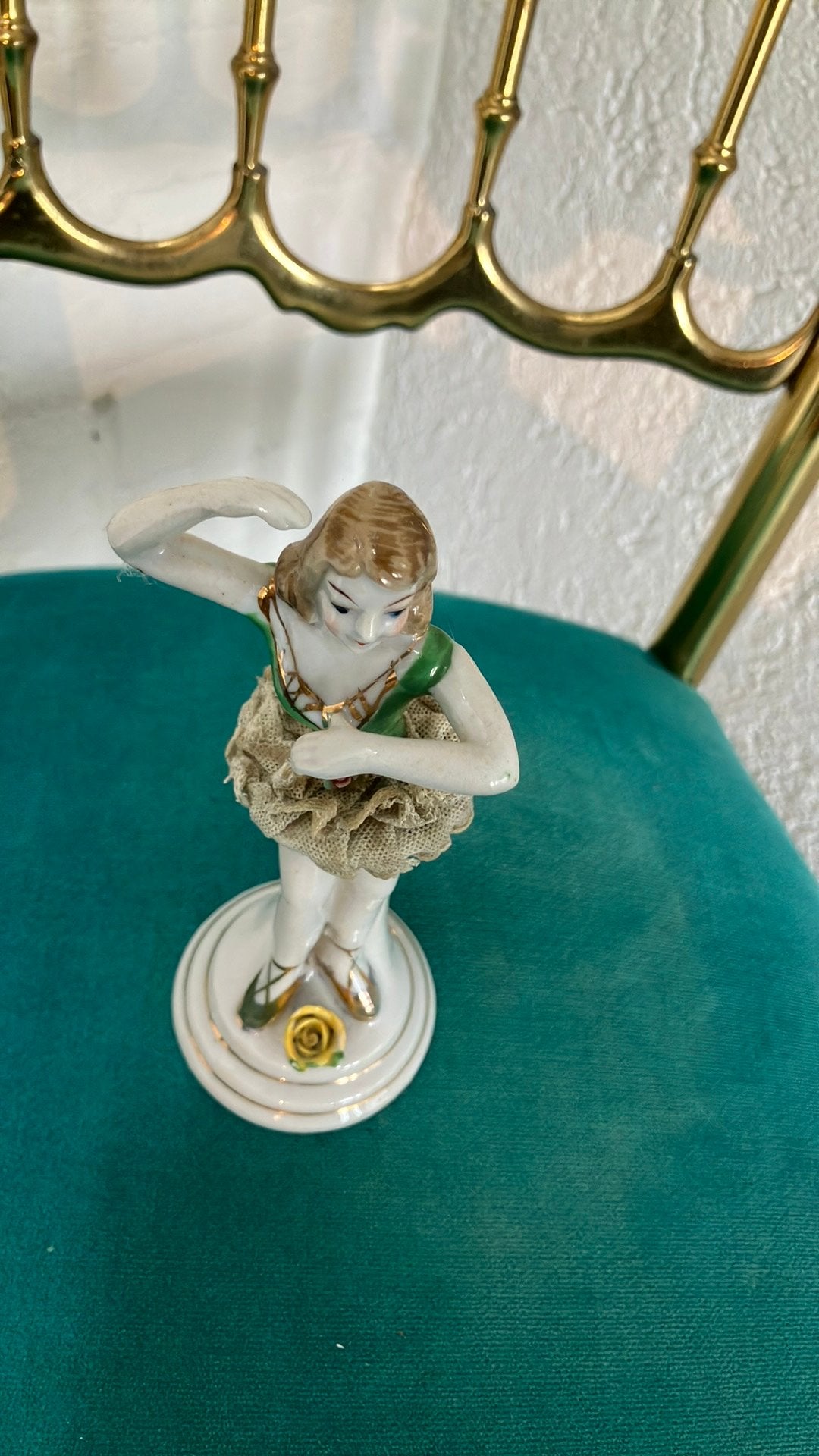 Antiek ballerina beeldje, Ophalen of Verzenden, Zo goed als nieuw, Mens