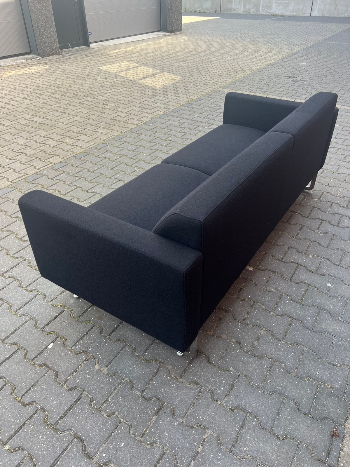 Artifort Mare bank 2,5zits zwart Ploegwool - in nieuwstaat, Ophalen, Luxe design, Overige maten, Nieuw