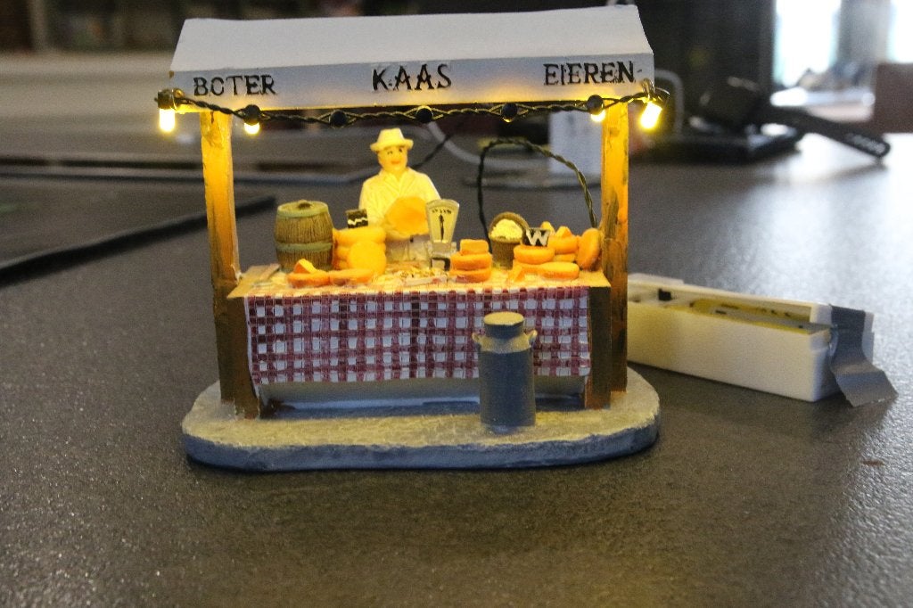 Boter kaas en eieren kraam Kerstdorp, Ophalen of Verzenden, Gebruikt