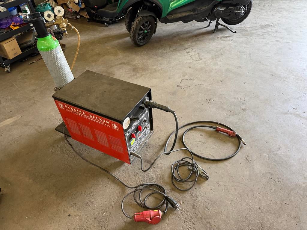 Las apparaat mig/mag elektra beckum 220/380 volt, Ophalen, ., ., Gebruikt