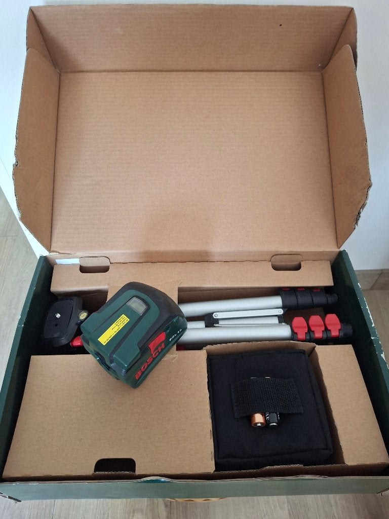 Kruislijnlaser, Ophalen, Gebruikt