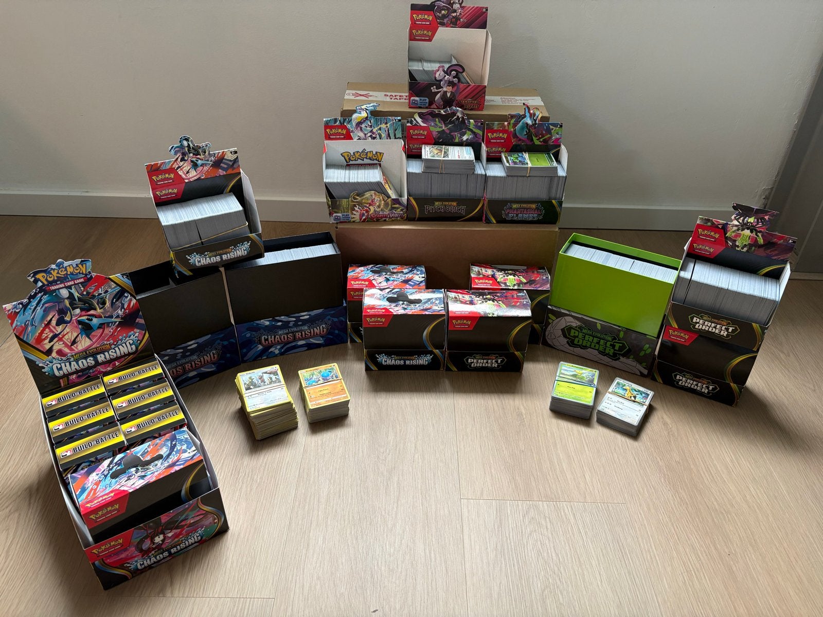 Pokémon - Mega veel bulk!!! Diversen sets, Ophalen, Gebruikt, Meerdere kaarten, Foil