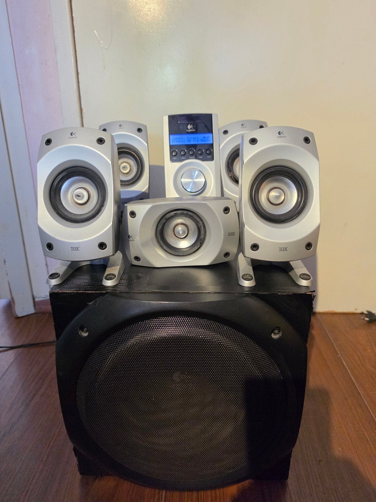 Logitech Z-5500 5.1 Surround Sound Speakerset, Gebruikt, Logitech, Afstandsbediening, Surroundset