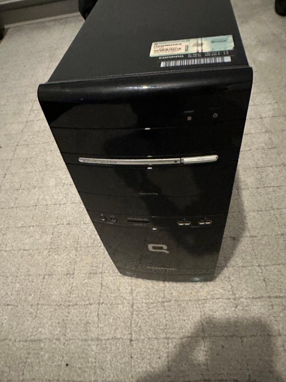 Compaq Desktop PC met AMD Athlon II X2 215 Processor, Ophalen, Gebruikt, HDD, Minder dan 4 GB