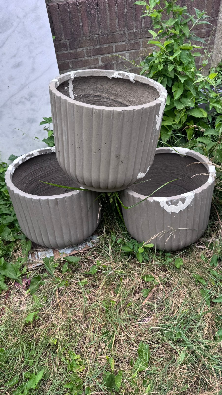 Bloempotten groot, Ophalen, Gebruikt, Minder dan 30 cm, Rond