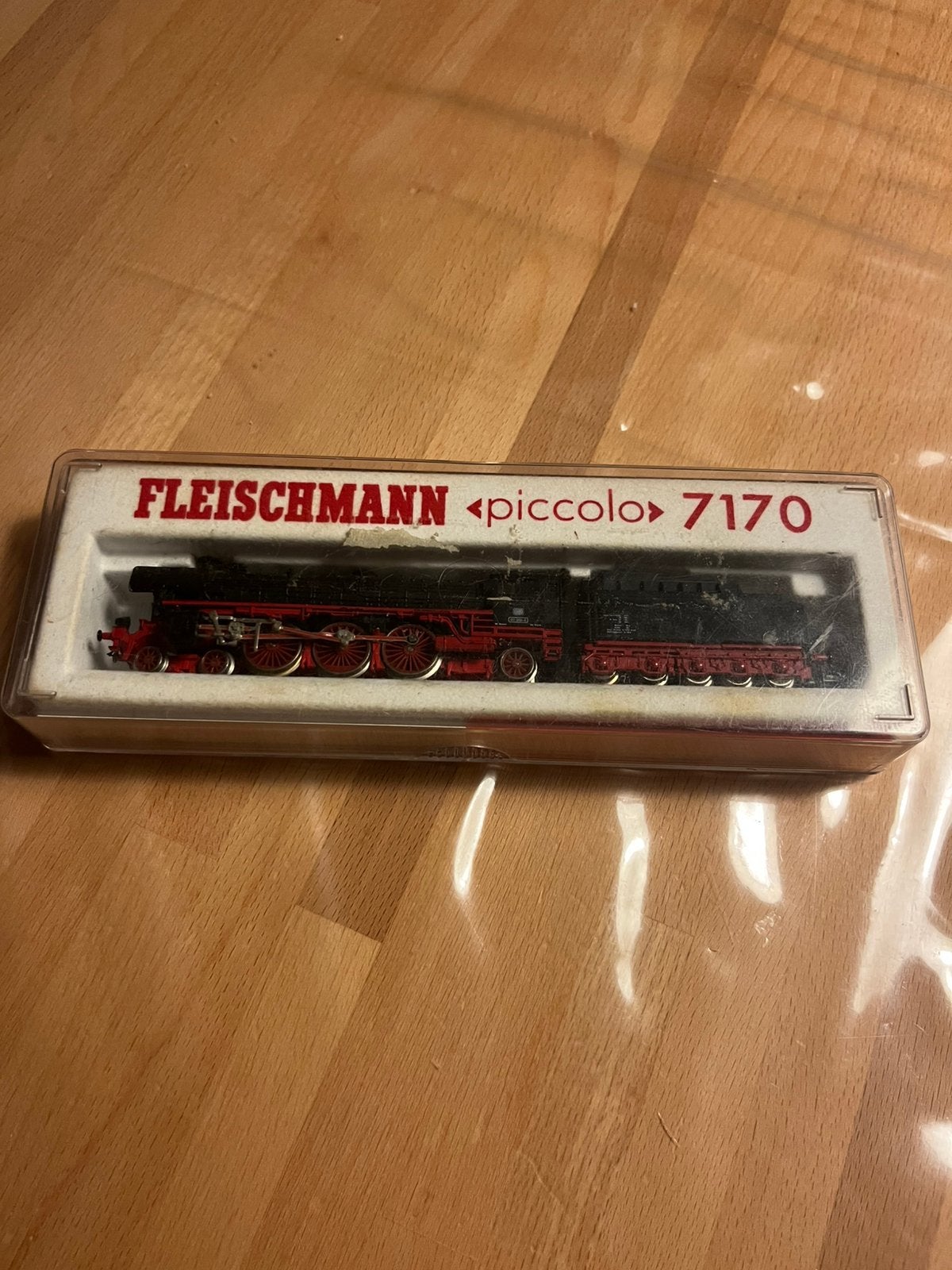 Fleischmann 7170 N spoor stoomlocomotief met sleeptender, Fleischmann, Ophalen of Verzenden, Zo goed als nieuw, Analoog