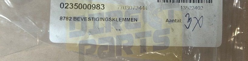 Renault Twingo( 07/07-6/14) bevestingklemmen Origineel! 7703, -, Renault, -, Nieuw
