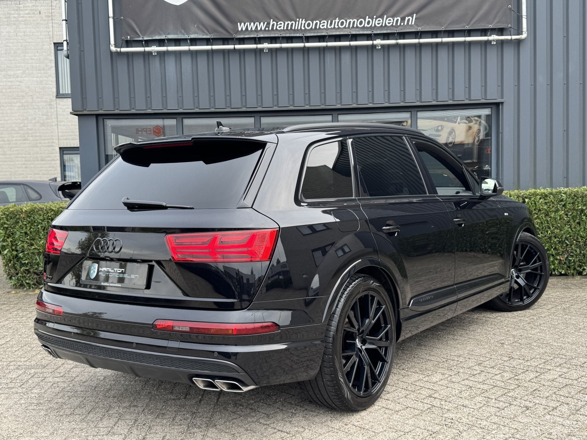 Audi SQ7 4.0 V8 TDI 435pk Quattro Pro Line + Black Optiek Va, Gebruikt, 2245 kg, Zwart, Leder