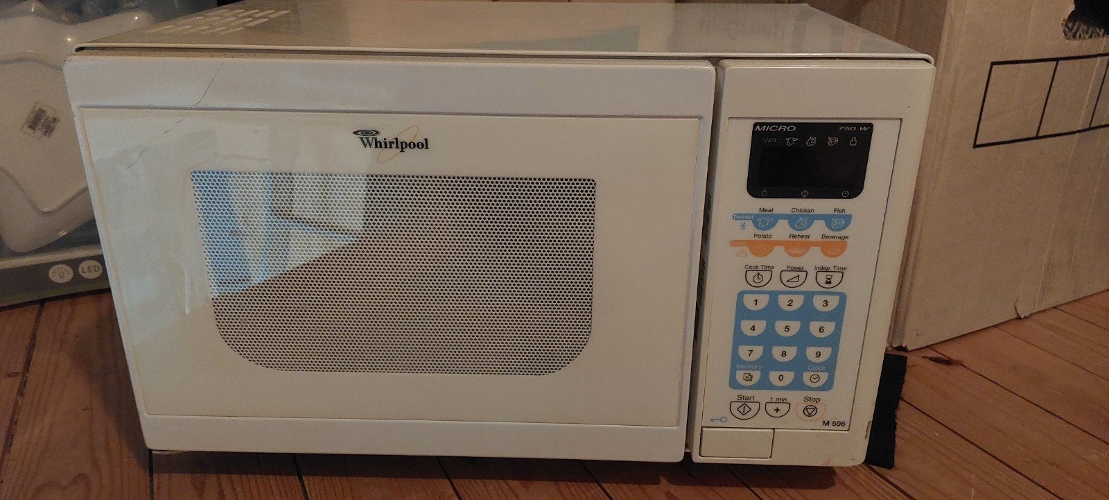 Whirlpool AVM 506 Magnetron -met  Gebruiksaanwijzing, Witgoed en Apparatuur, Magnetrons, Gebruikt, Ophalen of Verzenden, Magnetron
