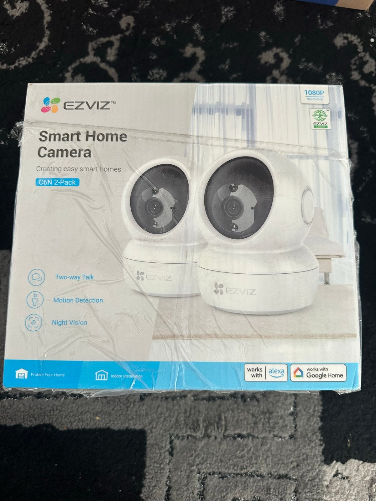 EZVIZ Smart Home Camera C6N 2-Pack 1080P, Ophalen of Verzenden, Nieuw, Binnencamera