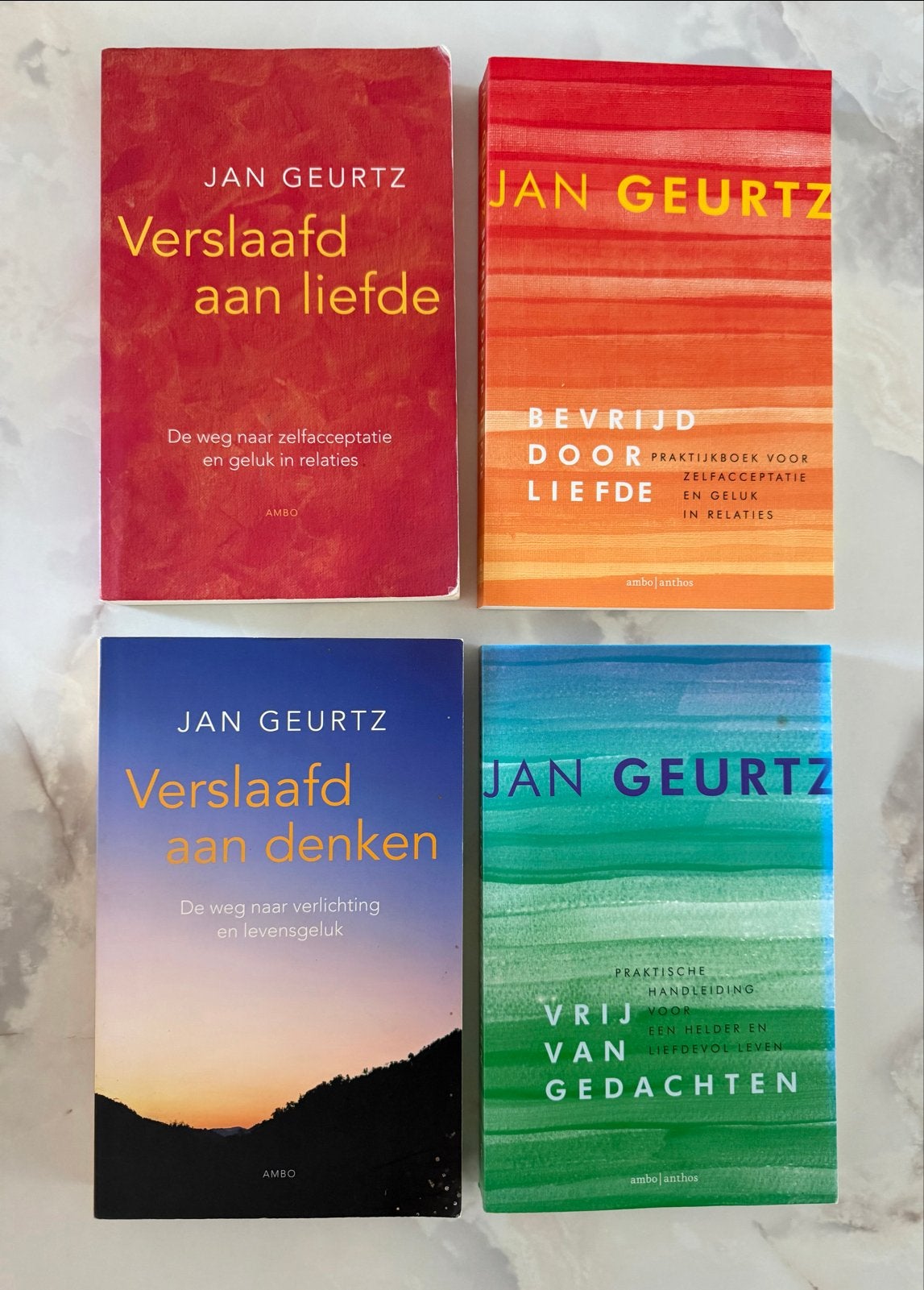 Jan Geurtz: Verslaafd aan liefde, denken, bevrijd, vrij geda, Ophalen of Verzenden, Gelezen, Spiritualiteit algemeen, Achtergrond en Informatie