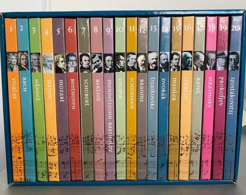 De Telegraaf Componisten serie 1-20 Compleet ZGAN!!, Ophalen, Classicisme, Zo goed als nieuw, Overige typen