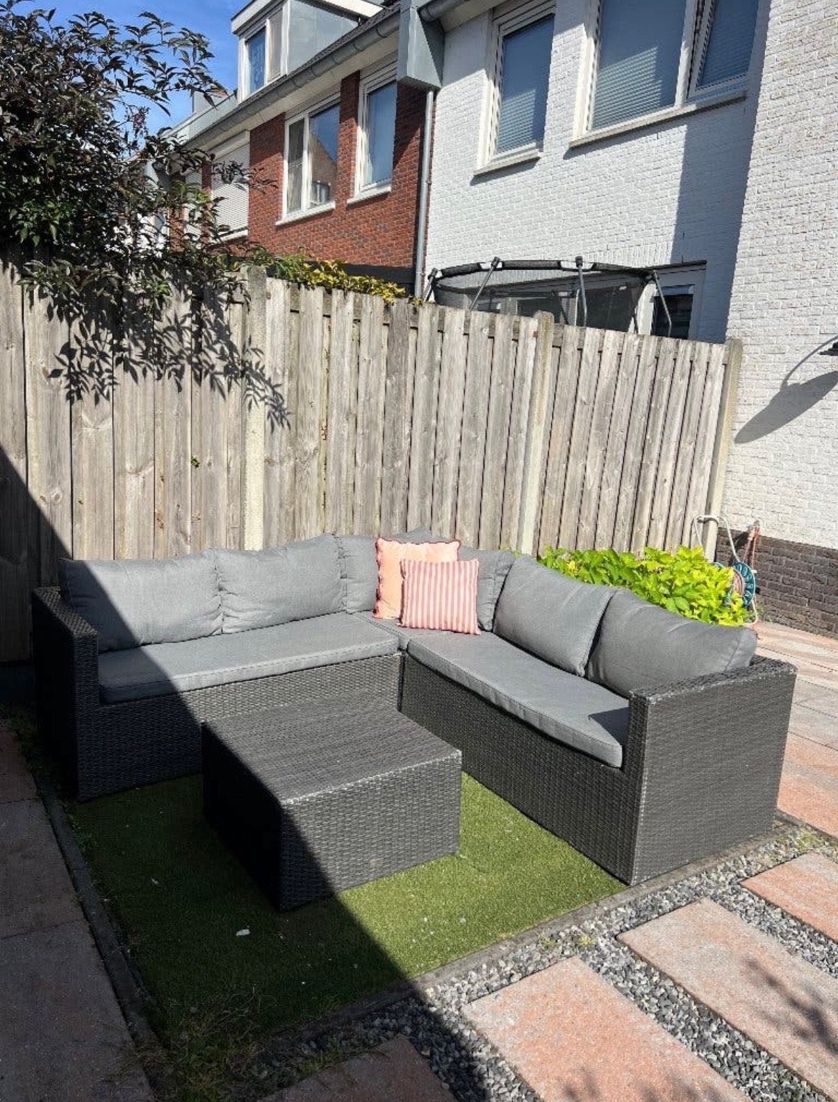 Bois Le Duc Wicker Loungeset met Tafel, Ophalen, 5 zitplaatsen, Gebruikt, Loungeset