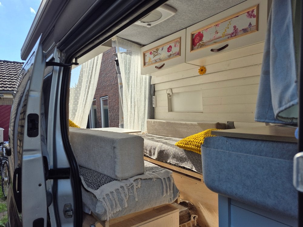 L2H2 camperbus, euro 5, zelfbouw met 2 lengtebedden, Overige merken, Chemisch toilet, Bestuurdersdeur, Oven