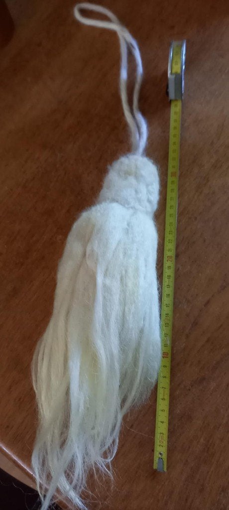 DECORATOEF, gevilte Racka toef, kwast, 30 cm lang, Verzenden, Nieuw, Versiering, Wolvilt