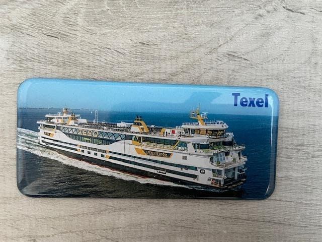Teso Boot Texel Magneet - 10,5 cm, Ophalen of Verzenden, Zo goed als nieuw, Motorboot, Overige typen