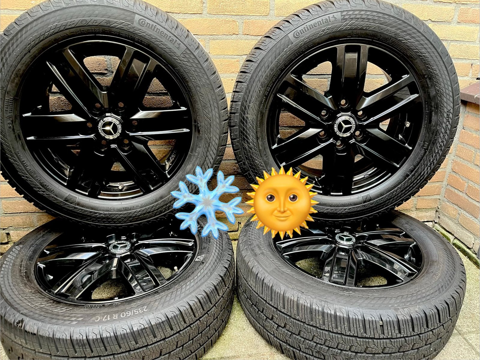 4x7,5 17” Mercedes Sprinter vw Crafter Continetsl 4season, Auto-onderdelen, Banden en Velgen, 17 inch, Ophalen of Verzenden, 235 mm