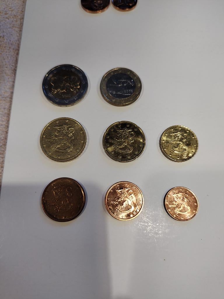Finse complete euroset inclusief 1 & 2 cent, Postzegels en Munten, Munten | Europa | Euromunten, Ophalen of Verzenden
