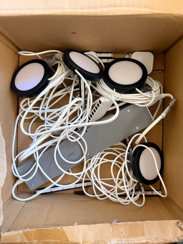 IKEA LED spotjes met driver en afstandsbediening, Ophalen of Verzenden, Zo goed als nieuw