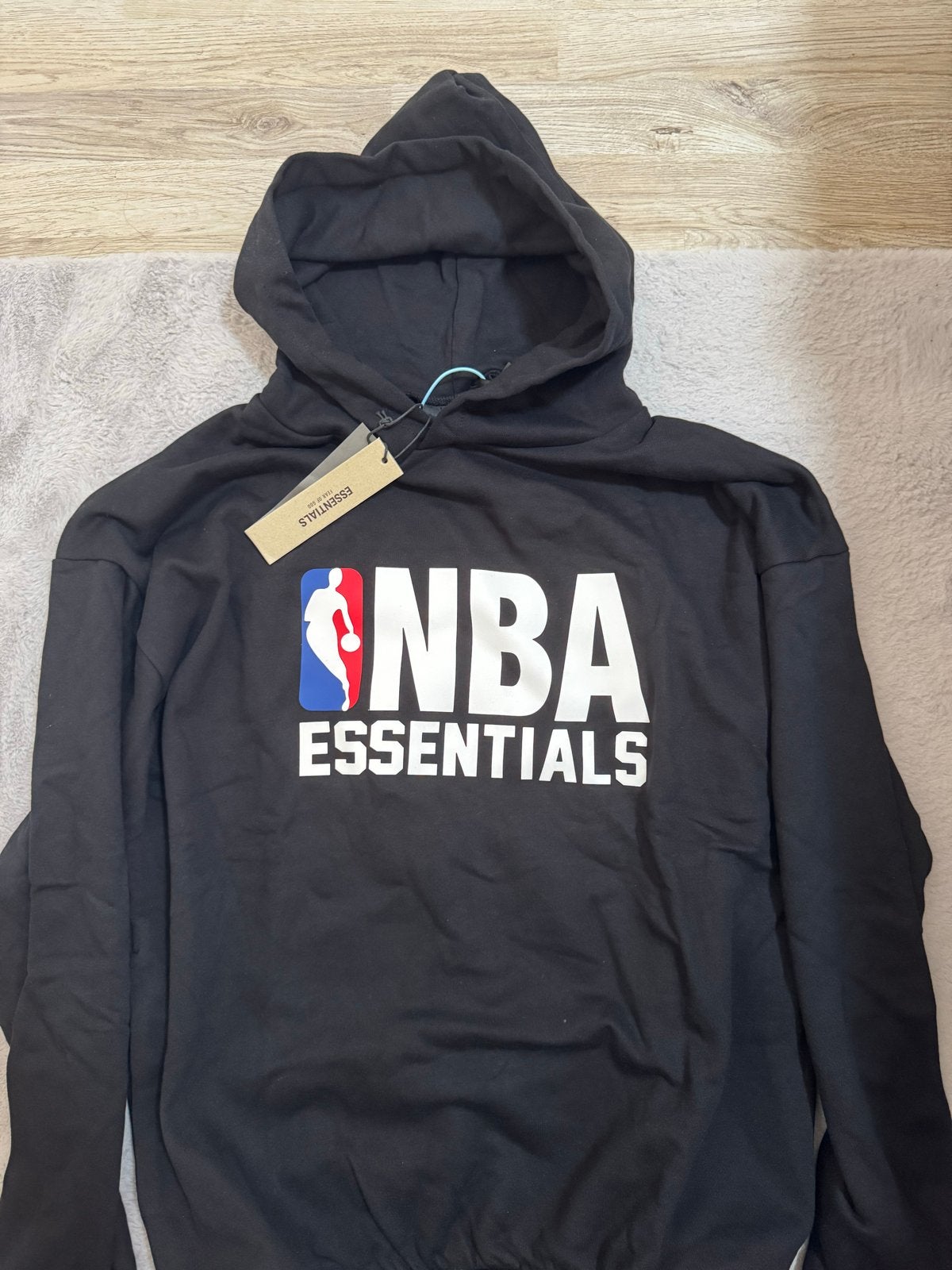 NBA Essentials Hoodie & Joggingbroek Set Zwart, Ophalen, Maat 48/50 (M), Zwart, Nieuw
