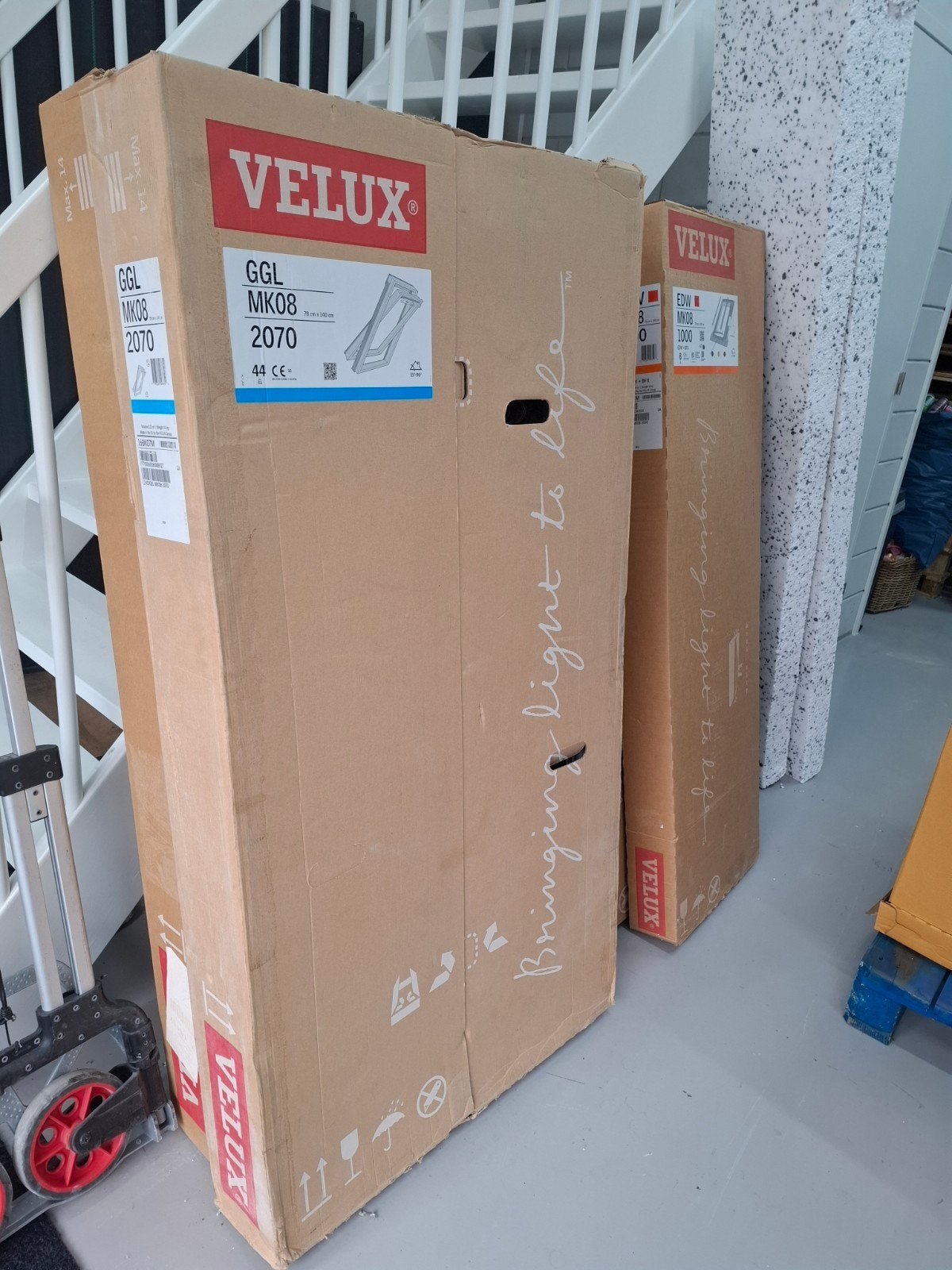 2 stuks Velux GGL MK08 2070 Dakraam met EDW MK08 1000, nieuw, Ophalen, Minder dan 80 cm, 120 tot 160 cm, Nieuw