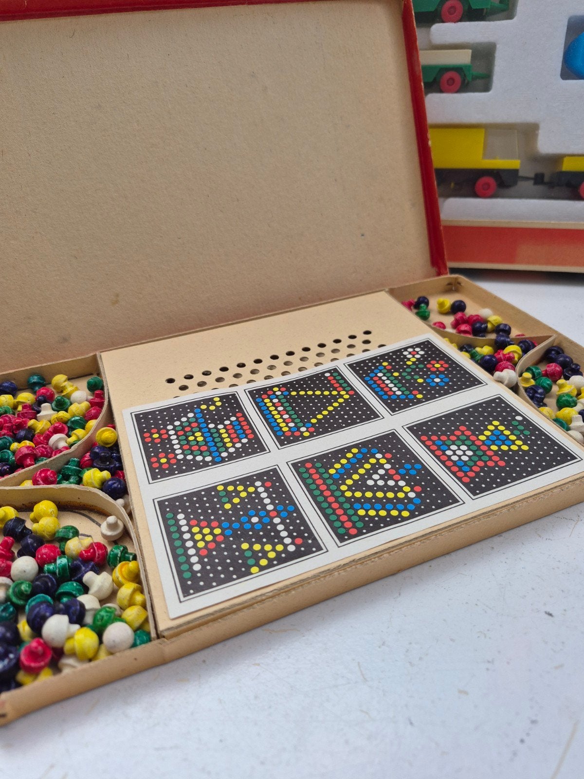Vintage Speelgoed Set: Vliegtuig, Trein, Blokken & Puzzels, Ophalen of Verzenden