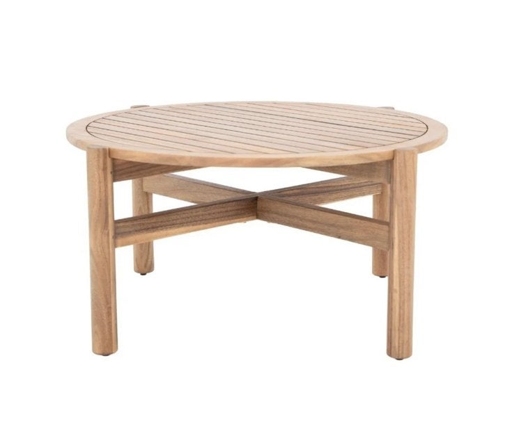 Nieuwe salontafel voor buiten, 80 cm, Tuin en Terras, Tuintafels, Ophalen, Nieuw, Rond, Hout